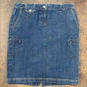 Ann Taylor Loft Jean skirt